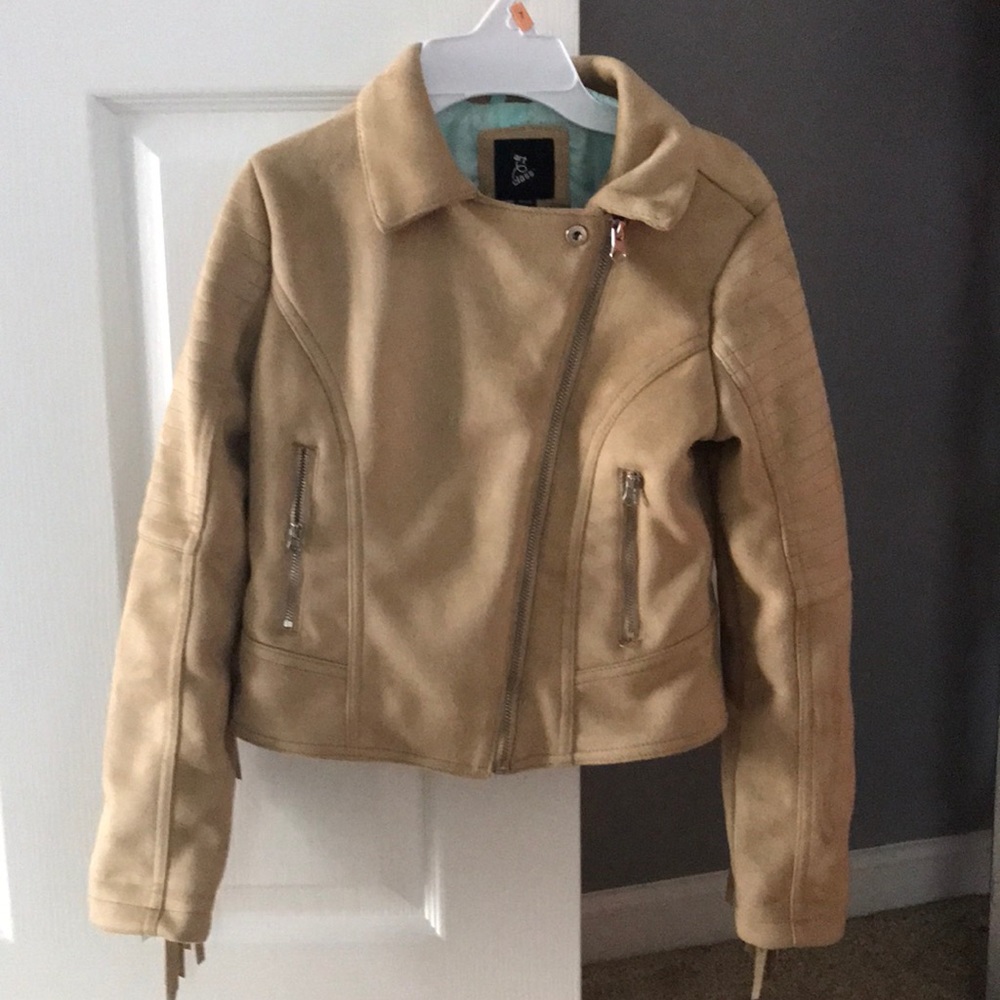 Girls brown suede jacket